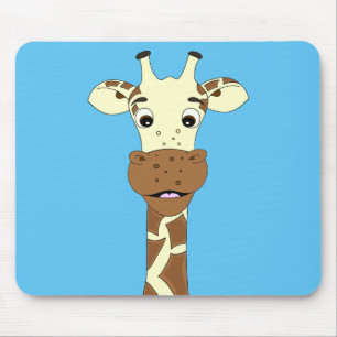 Funny giraffe tecknad-ungar musmatta