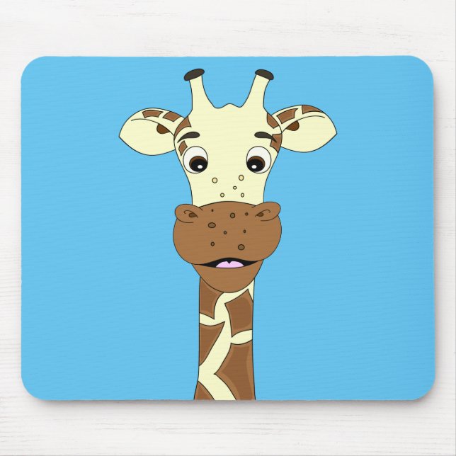 Funny giraffe tecknad-ungar musmatta (Framsidan)