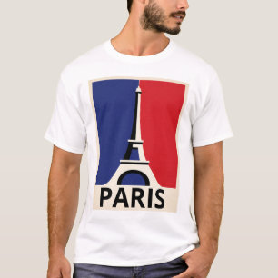 Funny Girl Vintage Post Card Paris T Shirt