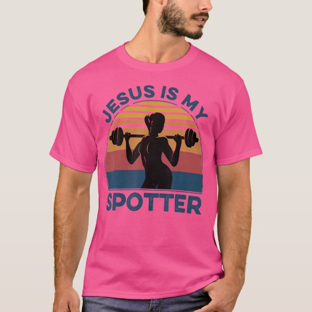 Funny Girl Weightlifting Gym T Shirt (Framsida)