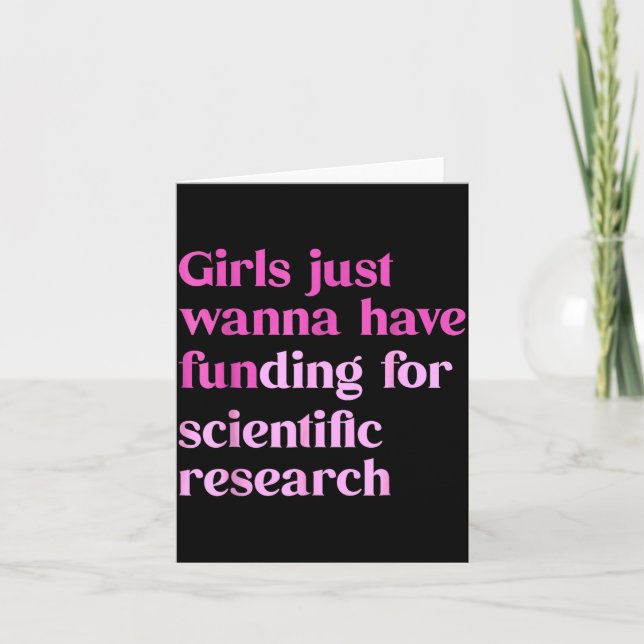 Funny Girls Just W Have Funding For Scientific Wom Kort (Framsida)