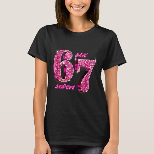 Funny Girls Nk Coquette 67 Six Seven Meme Brainrot T Shirt (Framsida)