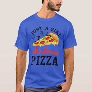 Funny Girls Pizza Älskare Gift För barn Women Dam T Shirt