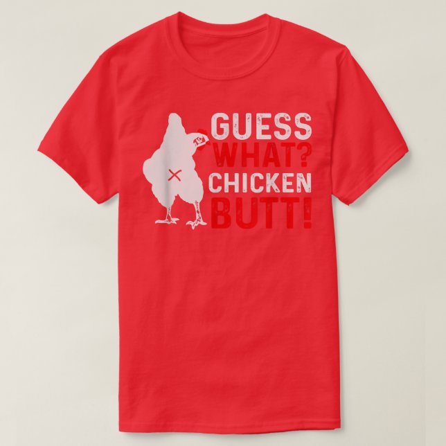 Funny Gissa vad knölar från kyckling T Shirt (Design framsida)