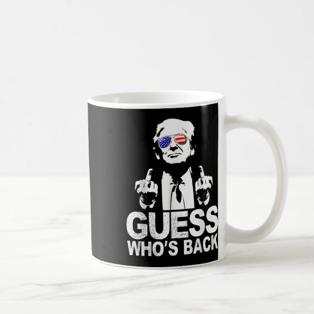 Funny gissa Whos Bakpresident Donald Trump Kaffemugg (Höger)