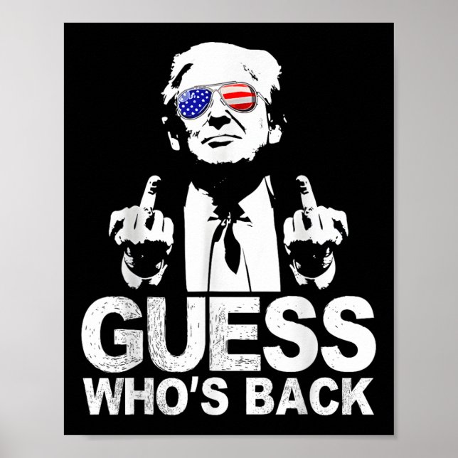 Funny gissa Whos Bakpresident Donald Trump Poster (Framsidan)