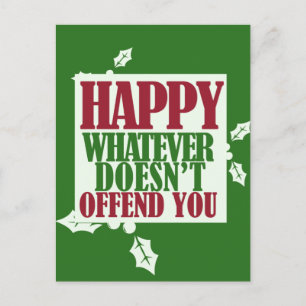 Funny Glad helg VS God jul humor Vykort