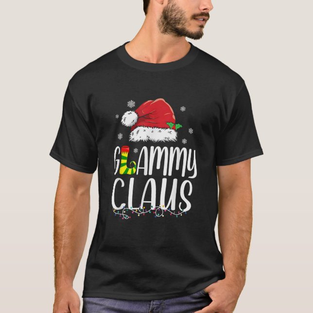 Funny Glammy Claus jul 2023 Family Julafton T Shirt (Framsida)