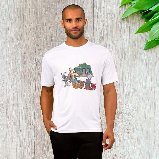 Funny Glamping Tecknad Luxury Camping T Shirt (Skapare uppladdad)