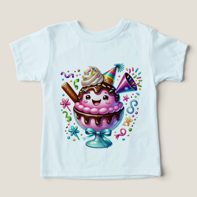 Funny Glass Bella+Canvas Småbarn Tri-blend T Shirt (Design Framsida)