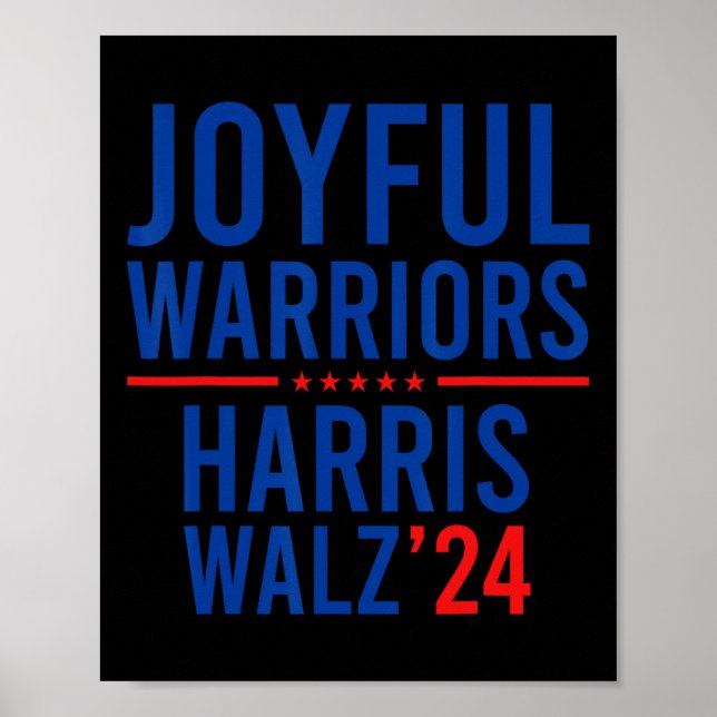 Funny Glatt Warriors Kamala Harris Waltz 2024 Poster (Framsidan)