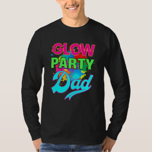 Funny glöd Party fyrkantig färgfull Stänk Retro gl T Shirt