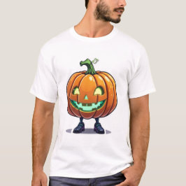 Funny Glowing Halloween Jack-O’-Lantern med Ben T Shirt