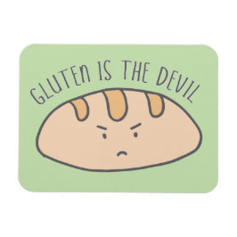 Funny Gluten är fri från Djävulen Gluten Magnet