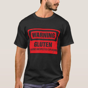 Funny Gluten Explosions Costume Gluten Free Pappa  T Shirt