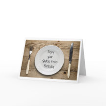 Funny Gluten Free Birthday Card