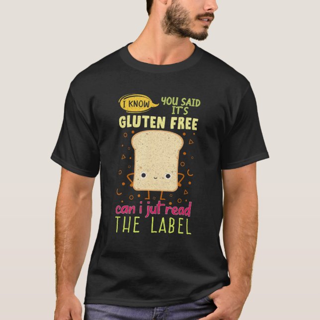 Funny Gluten Free Lifestyle Bread Celiac Disease A T Shirt (Framsida)