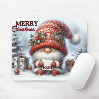 Funny Gnome God jul Gnome/Personlig Musmatta