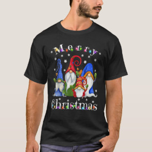 Funny Gnome jul Pajamas Garden Gnome Merry C T Shirt