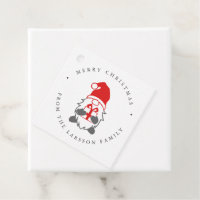 Funny Gnome med Julklapp och Santa Hat