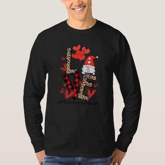 Funny Gnome Pharmacy Squad Pharmacist Valentine S T Shirt (Framsida)