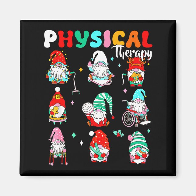 Funny Gnome Physical Therapy Pt Physical Therast C Magnet (Framsidan)