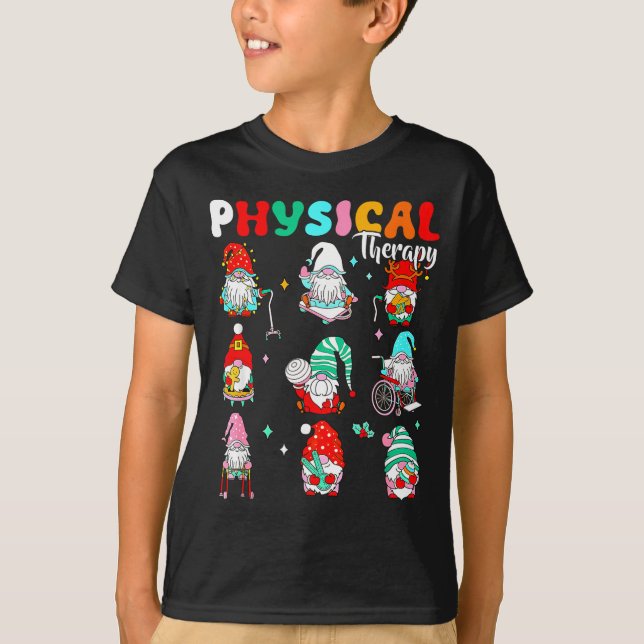 Funny Gnome Physical Therapy Pt Physical Therast C T Shirt (Framsida)