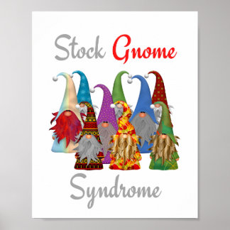 Funny Gnome Poster Lagrar Gnome Syndrome Matte