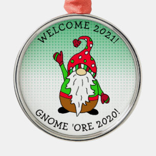 Funny Gnome Pun-jul Julgransprydnad Metall