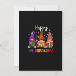 Funny Gnomes Älskare Halloween jul Lycklig Hallo Inbjudningar