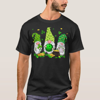 Funny Gnomes Bowling Lover St Patrick's Day T Shirt