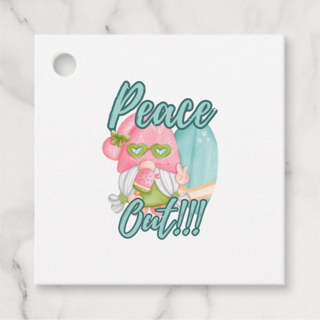 FUNNY - GNOMES - FRED OUT GÅVOR ETIKETTER (Framsida)