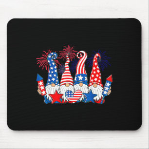 Funny Gnomes Patriotic American Flagga Cute Gnomes Musmatta