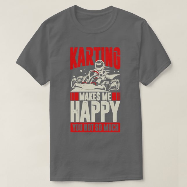 Funny Go Kart Driver Gift T Shirt (Design framsida)
