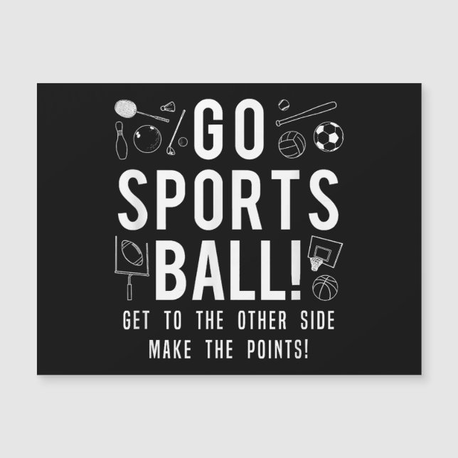 Funny Go Sports Boll Tee Shirt Roligt Graphi (Framsida)