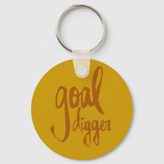 FUNNY GOAL DIGGER PÅ ORD ATTITUDE MOTIVATIO NYCKELRING