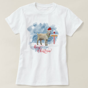 Funny Goat Älskare jul North Pole T Shirt