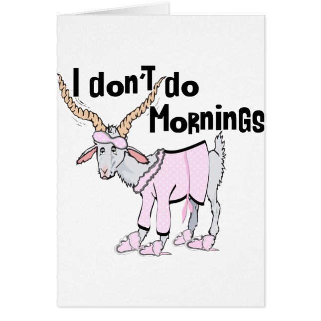 Funny Goat Apparel Hälsningskort (Framsidan)