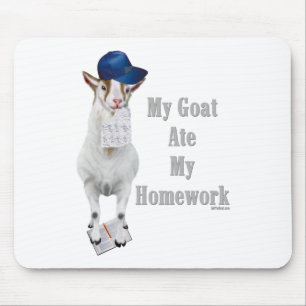 Funny Goat Ate Min hemläxa Musmatta