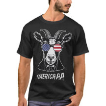 Funny Goat Bleat "America-a-a" Patriotic