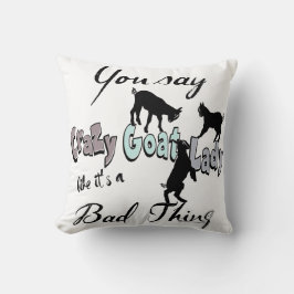 FUNNY GOAT| Crazy Goat Dam Southwest Coola Färg Kudde