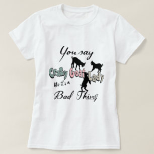 FUNNY GOAT Crazy Goat Dam Southwest Färg T Shirt