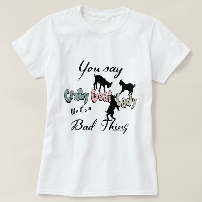 FUNNY GOAT | Crazy Goat Dam Southwest Färg T Shirt (Design framsida)