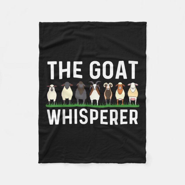 Funny Goat Design Manar Women Kid Farm Animal Pygm Fleecefilt (Framsidan)