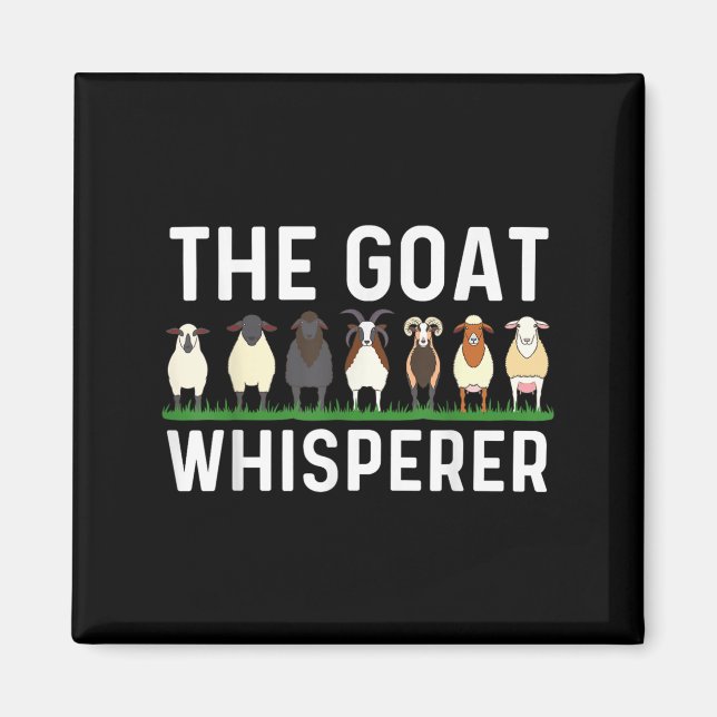 Funny Goat Design Manar Women Kid Farm Animal Pygm Magnet (Framsidan)