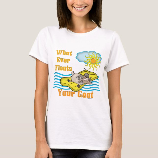 Funny Goat Flyter ditt mål Tee Shirt (Framsida)