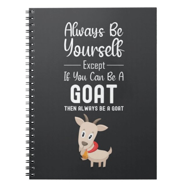 Funny Goat Gag Gifts Humor Farm Animal Pet Farmer Anteckningsbok (Framsidan)