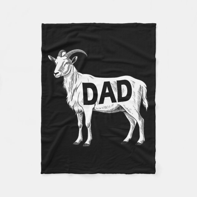 Funny Goat Gift Dad Sarcastic Graphic  Fleecefilt (Framsidan)