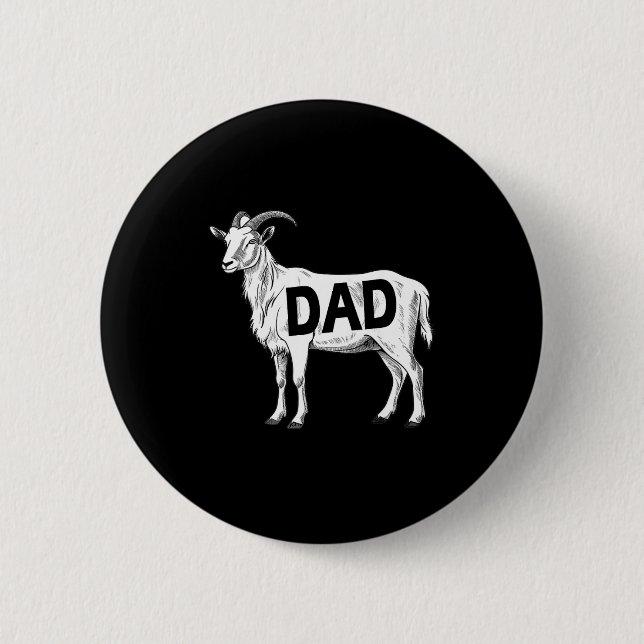 Funny Goat Gift Dad Sarcastic Graphic  Knapp (Framsida)