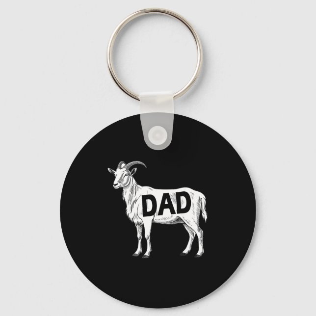 Funny Goat Gift Dad Sarcastic Graphic  Nyckelring (Framsida)